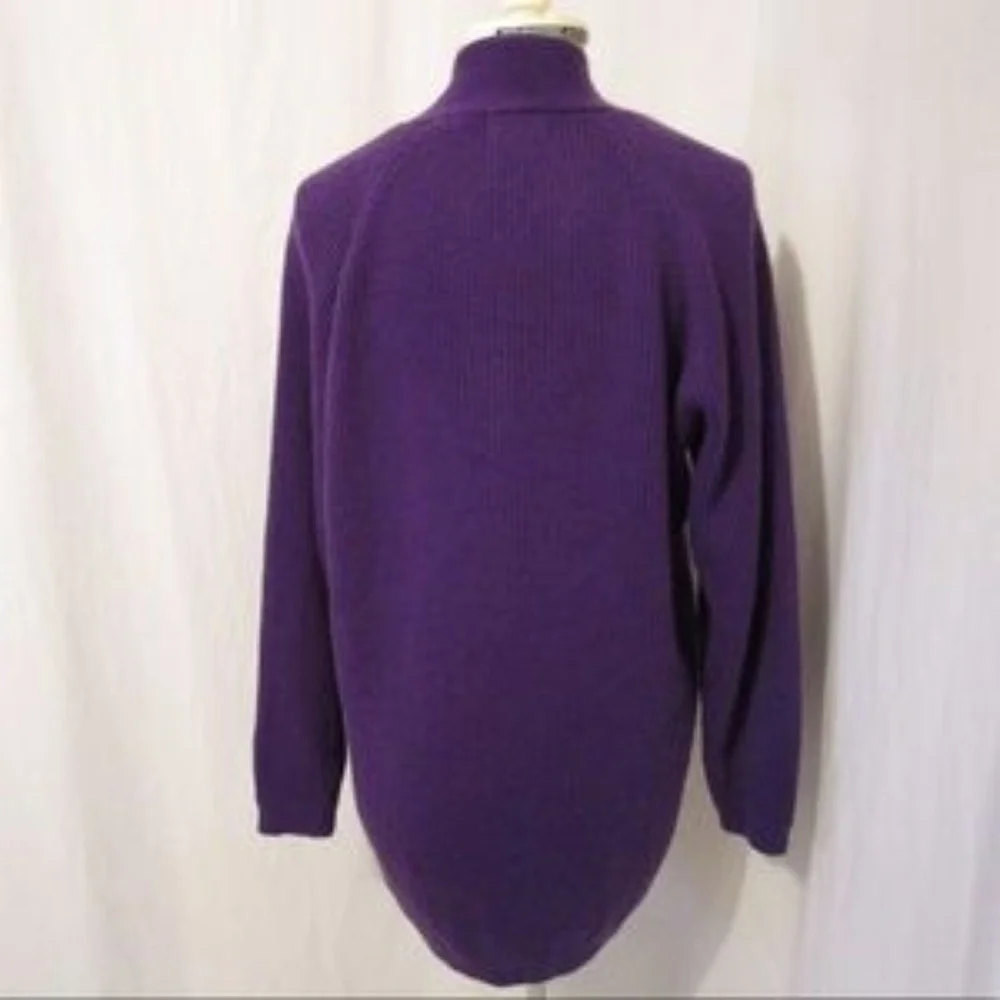 Laura Tyler Purple Cardigan Sweater M - Picture 3 of 5